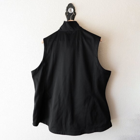 Port Authority Black Zip Front Vest Size XXL Sleeveless Jacket Zip Close Pockets - Picture 5 of 6